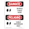 Signmission Safety Sign, OSHA Danger, 7" Height, Cable Buried Here Bilingual Spanish OS-DS-D-57-VS-1051 - alternate 1